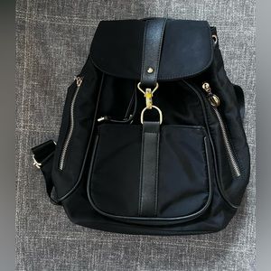 Black and gold bookbag mini